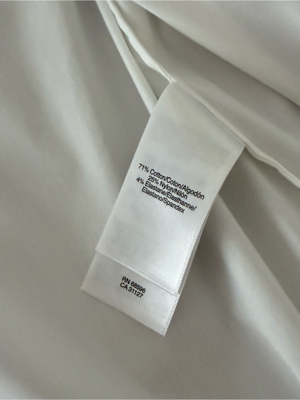 Donna Karan White Pleated Mandarin Collar Shirt - Picture 8 of 10
